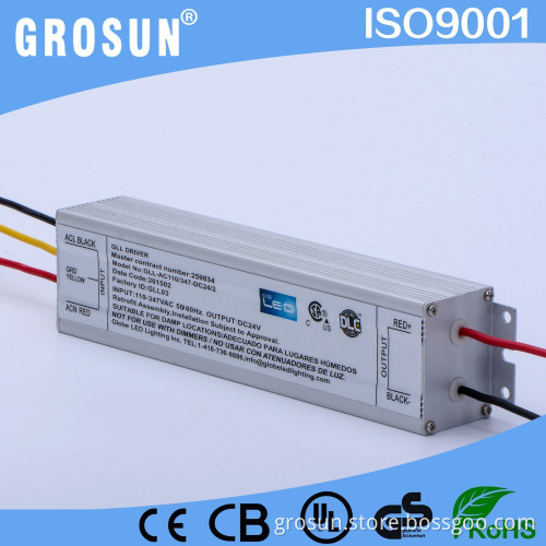 24V 2A Led Power Driver Aluminum Housing Led Driver Power Supply with UL CE Approved